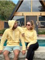 Üç İplik Şardonlu Sweatshirt Sarı Üç İplik Şardonlu Sweatshirt Sarı