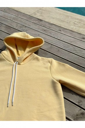 Üç İplik Şardonlu Sweatshirt Sarı