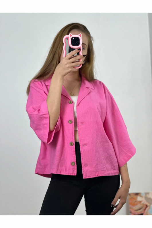 Yarasa Kol Gömlek Pembe