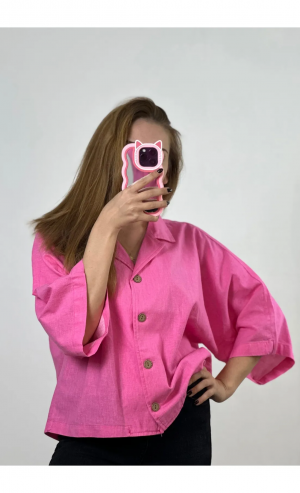 Yarasa Kol Gömlek Pembe