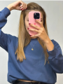 Bisiklet Yaka Sweat Lacivert