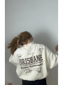 Dik Yaka Fermuarlı Crop Sweat