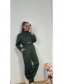 Eşofman Takım Crop Haki