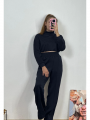 Eşofman Takım Crop Lacivert Eşofman Takım Crop Lacivert