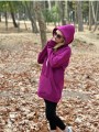 Üç İplik Şardonlu Sweatshirt Unisex mor