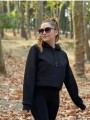 Üç İplik Şardonlu Sweatshirt Unisex Siyah