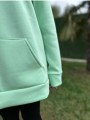 Üç İplik Şardonlu Sweatshirt Unisex Su yeşili Üç İplik Şardonlu Sweatshirt Unisex Su yeşili