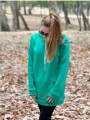 Üç İplik Şardonlu Sweatshirt Unisex açık yeşill