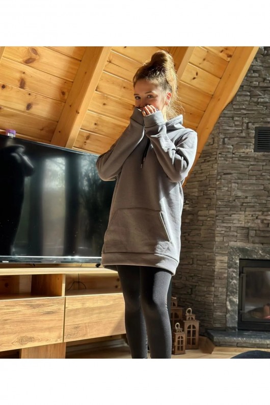 Üç İplik Şardonlu Sweatshirt Unisex Gri