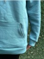 Üç İplik Şardonlu Sweatshirt Unisex Turkuaz