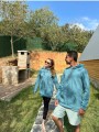 Üç İplik Şardonlu Sweatshirt Unisex Turkuaz