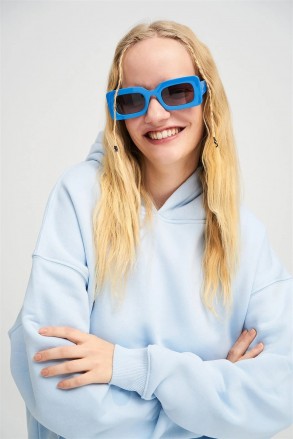 Üç İplik Şardonlu Sweatshirt Unisex Yeşil açık Açık mavi