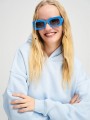 Üç İplik Şardonlu Sweatshirt Unisex Yeşil açık Açık mavi