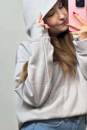 Üç İplik Şardonlu Sweatshirt Unisex Açık Gıri