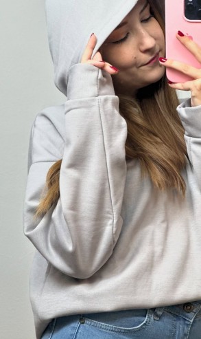 Üç İplik Şardonlu Sweatshirt Unisex Açık Gıri