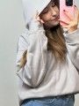 Üç İplik Şardonlu Sweatshirt Unisex Açık Gıri