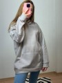 Üç İplik Şardonlu Sweatshirt Unisex Açık Gıri
