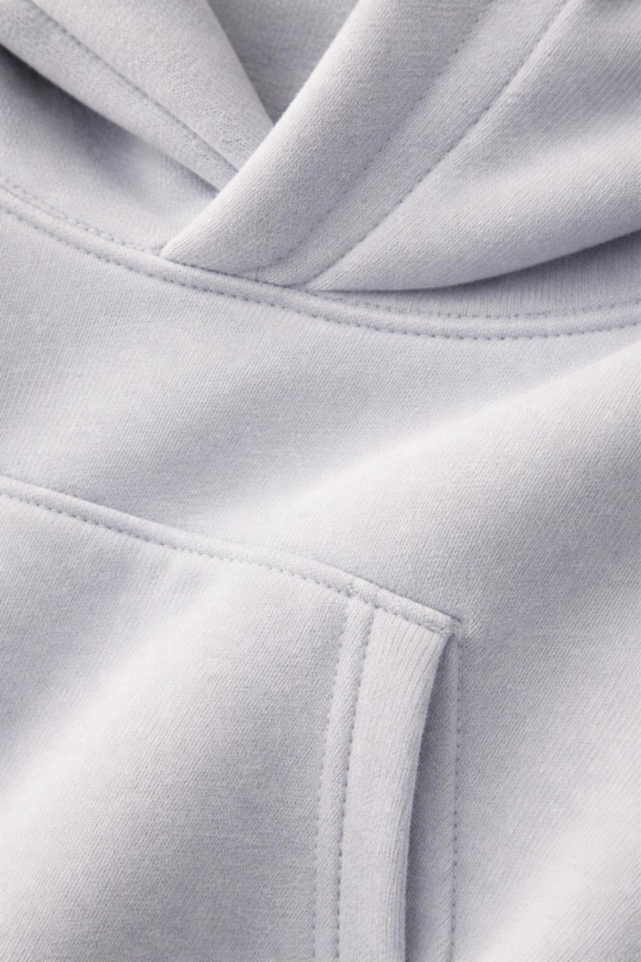 Üç İplik Şardonlu Hoodie Sweatshirt Unisex  mavi