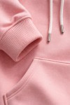 Üç İplik Şardonlu Hoodie / Sweatshirt Pembe