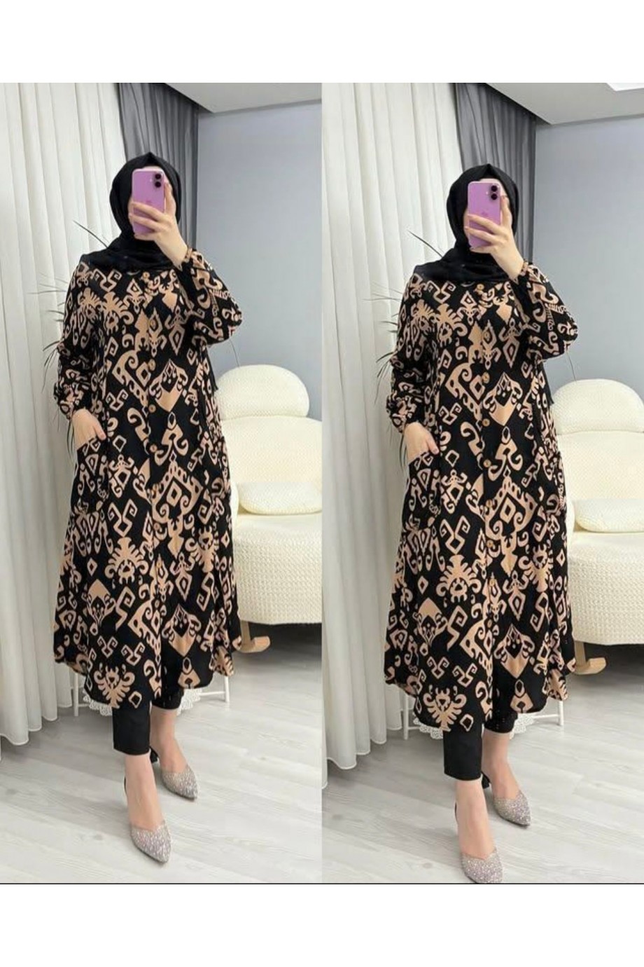 Boydan Düğmeli̇ Tuni̇k