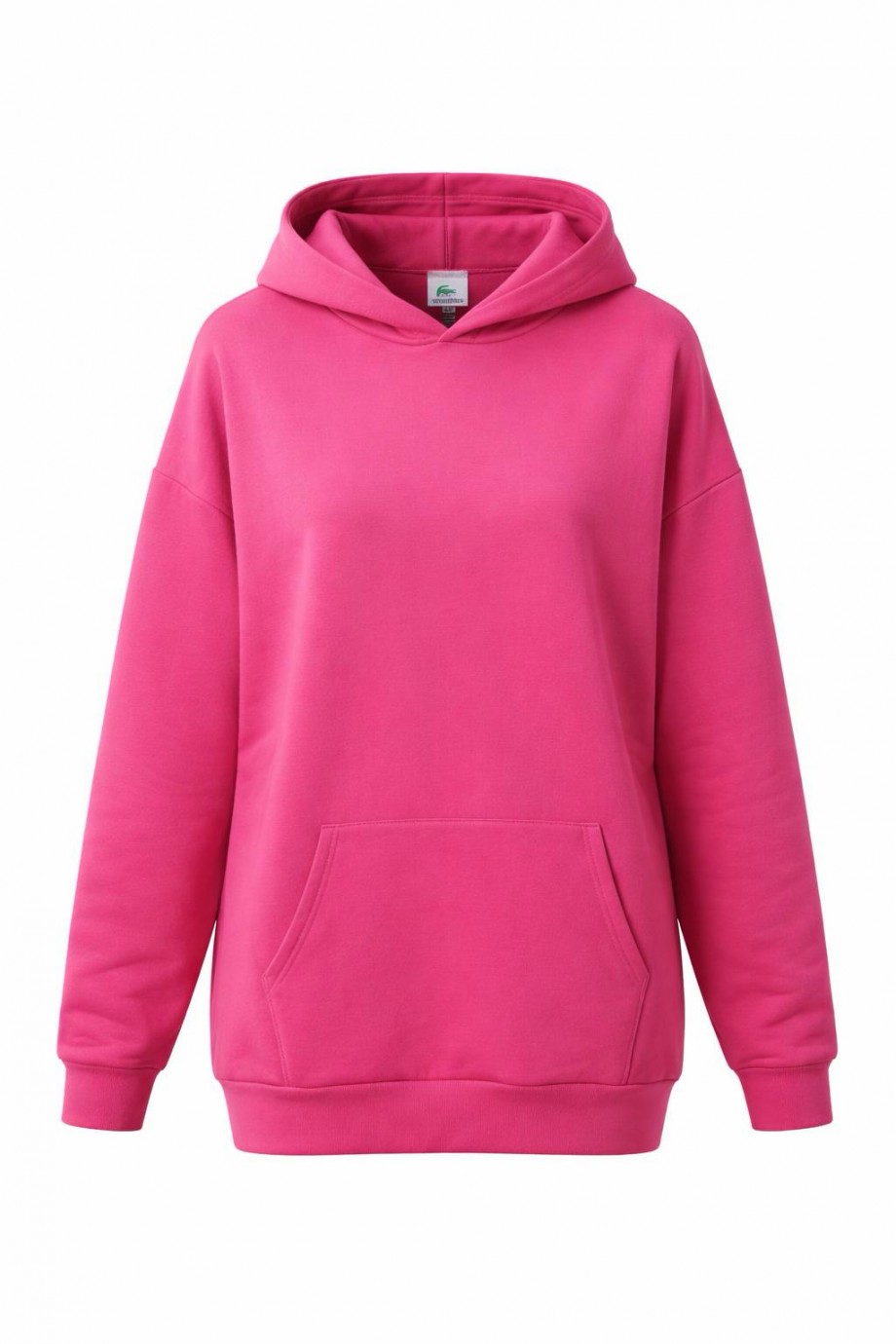 Üç İplik Şardonlu Hoodie  Sweatshirt Şeker Pembe