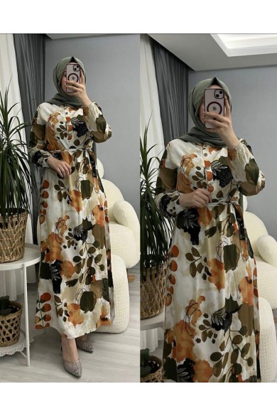 TESETTÜR VİSKON BOYDAN ELBİSE