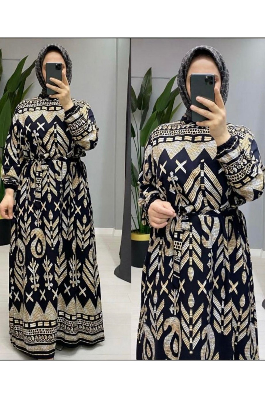 TESETTÜR VİSKON BOYDAN ELBİSE