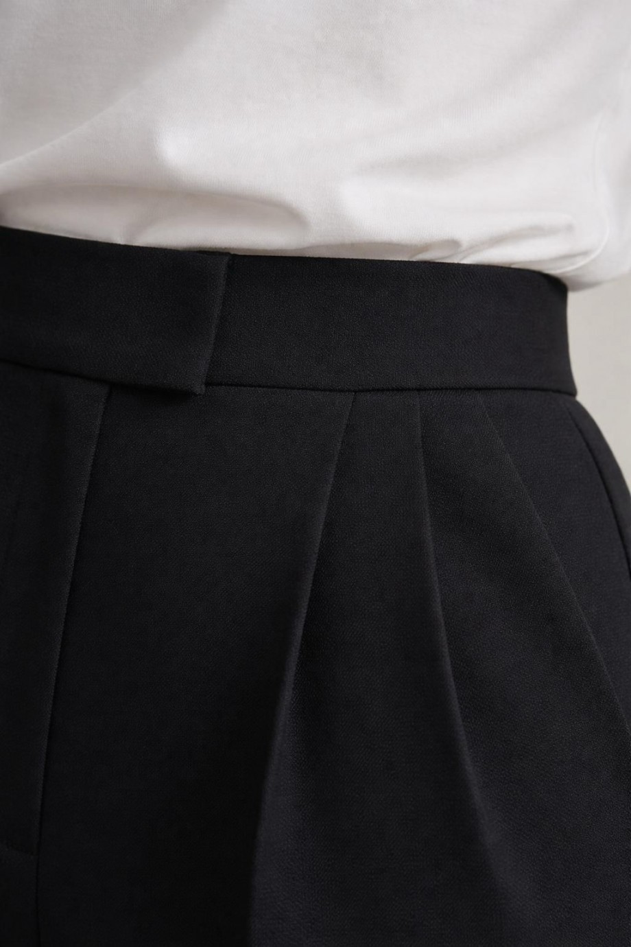 Palazzo Pantolon  Likralı Cırt Kapama Siyah