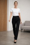 Palazzo Pantolon  Likralı Cırt Kapama Siyah