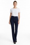 Straight Likralı Lacivert Pantolon